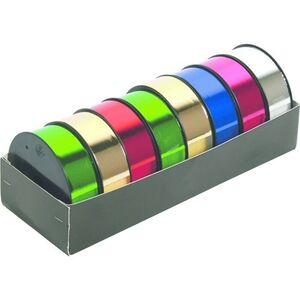 ROLLO CINTA REGALO METALIZADA 25X10MM. COLORES SURTIDOS CLAIRFONTAINE