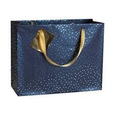 BOLSA DE REGALO PREMIUM AZUL NOCHE 32X13X24,5MM CLAIREFONTAINE