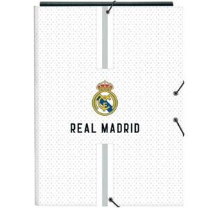 CARPETA CARTON FOLIO GOMAS SOLAPAS REAL MADRID SAFTA