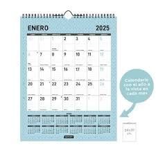 CALENDARIO 2025 PARED DIAMANTE VERTICAL MENSUAL PARA ESCRIBIR 240X310 SENFORT