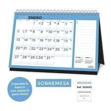 CALENDARIO 2025 SOBREMESA BASIC MENSUAL 220X155 SENFORT