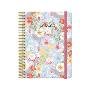 AGENDA ANUAL 2025 CUTE DIA PAGINA ESPIRAL GARDENIA DOHE