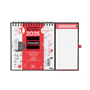 CALENDARIO 2025 NEUTRO CON IMAN PARA ESCRIBIR FINOCAM