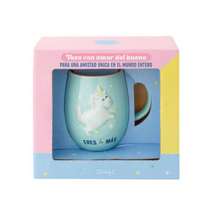 TAZA CON RELIEVE DE UNICORNIO ERES LO MAS MR. WONDERFUL