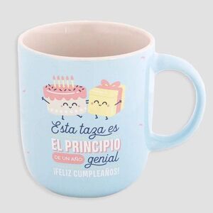 TAZA ESTA TAZA ES EL PRINCIPIO DE UN AÑO GENIAL MR. WONDEFUL