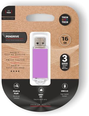 PENDRIVE 16BG USB 2.0 BASIC LIGHT PURPLE