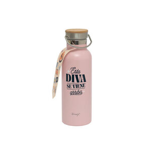 BOTELLA TERMICA PERSONALIZABLE ESTA DIVA SE VIENE ARRIBA MR. WONDERFUL