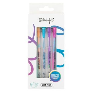 SET DE 4 BOLIS NEON QUE CAMBIAN DE COLOR MR. WONDERFUL