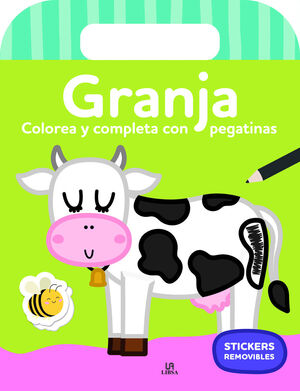 GRANJA COLOREA Y COMPLETA CON PEGATINAS